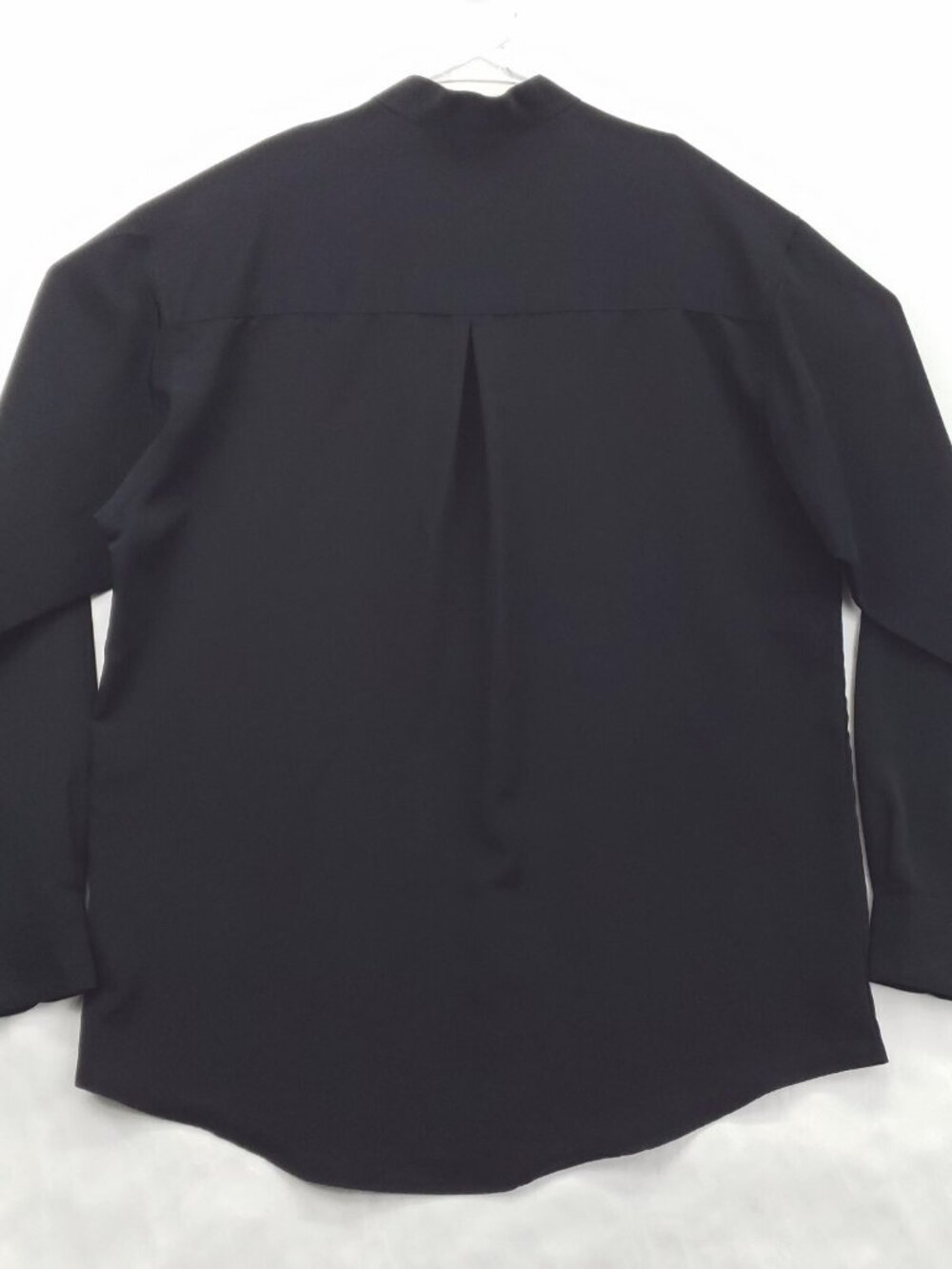 Elliott Shirt Mens Large Black 100% Polyester Long Sleeve Classic Button-Up - Picture 2 of 10